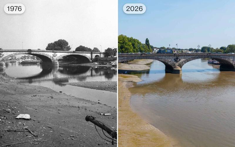 The same bridge, fifty years apart, and the reason food is in the UK print
