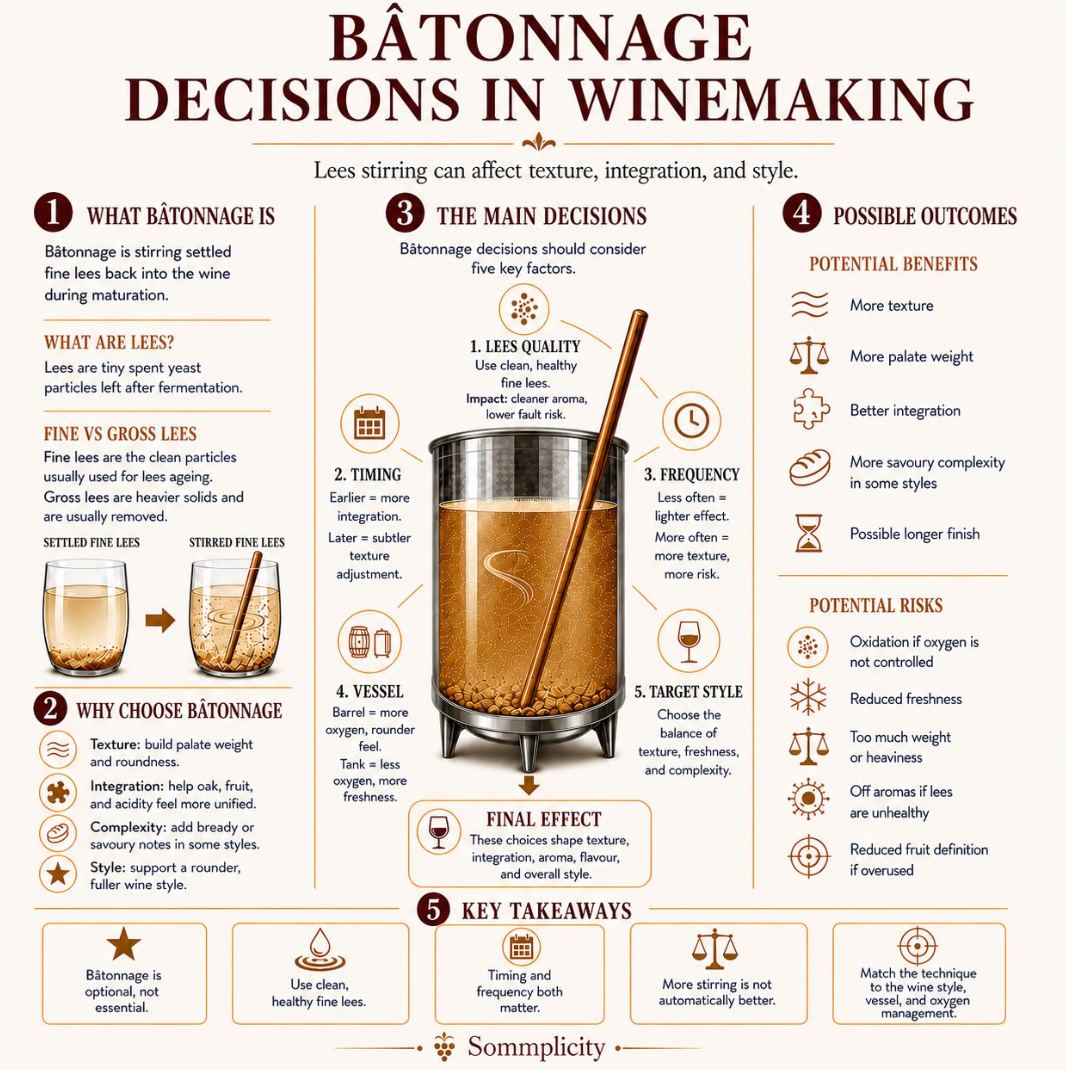Bâtonnage, the art of stirring the lees.