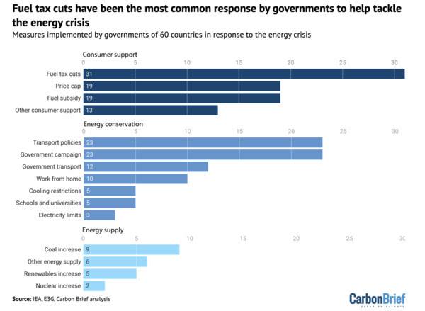 How 60 nations responded to the energy crisis.